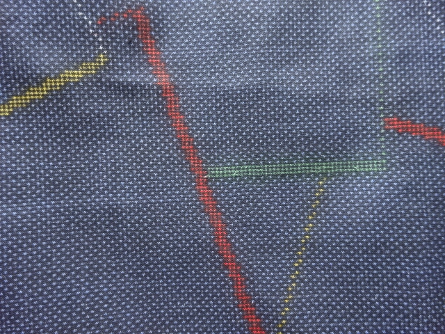 JAPANESE KIMONO / ANTIQUE KIMONO / SILK / DORO OSHIMA TSUMUGI / WOVEN SHIKISHI PATTERN / 5MARUKI